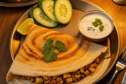 Thumbnail for Authentic Vegan Potato Masala Dosa
