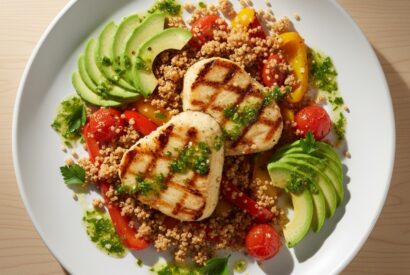 Thumbnail for Grilled Hearts of Palm with Quinoa Farofa